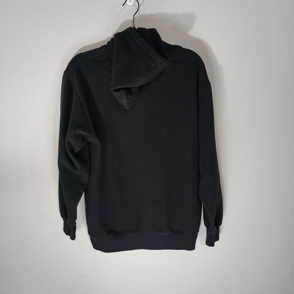 Denim Civilization Black Hoodie with Melting Triple Smiley Face Embroidery - Picture 7 of 8